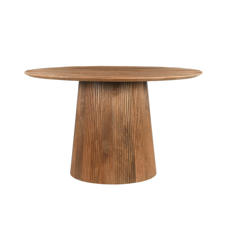 Eettafel Salvator Mangohout Bruin 130 cm 130x130x76 cm 13968-Eettafels-Livingfurn