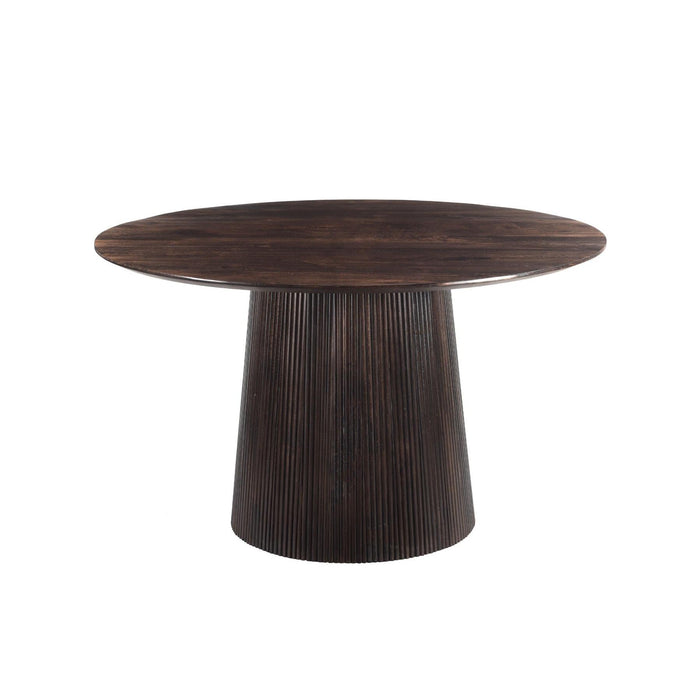 Eettafel Salvator Mangohout Bruin 130 cm 130x130x76 cm-Eettafels-Livingfurn