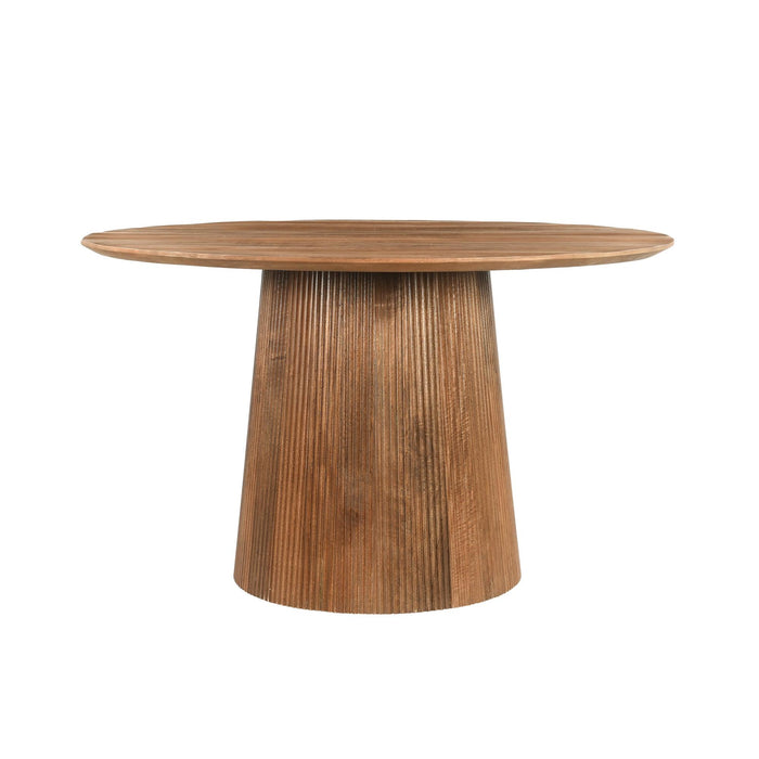 Eettafel Salvator Mangohout Bruin 130 cm 130x130x76 cm-Eettafels-Livingfurn