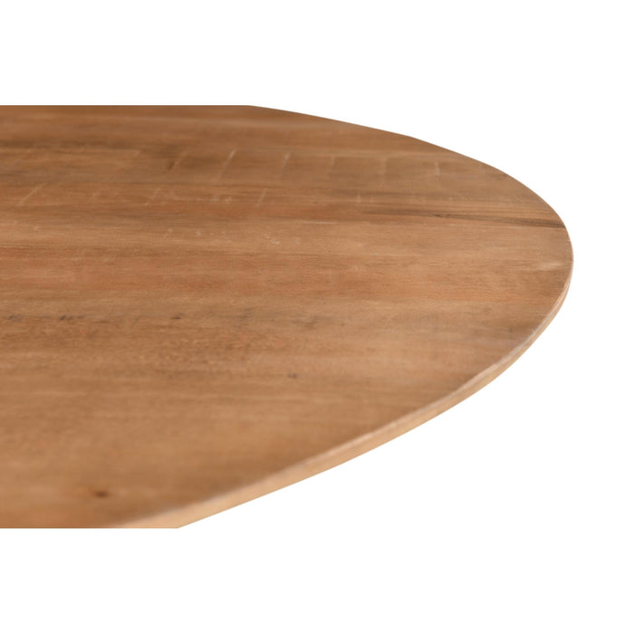 Eettafel Salvator Mangohout Bruin 130 cm-Eettafels-Livingfurn