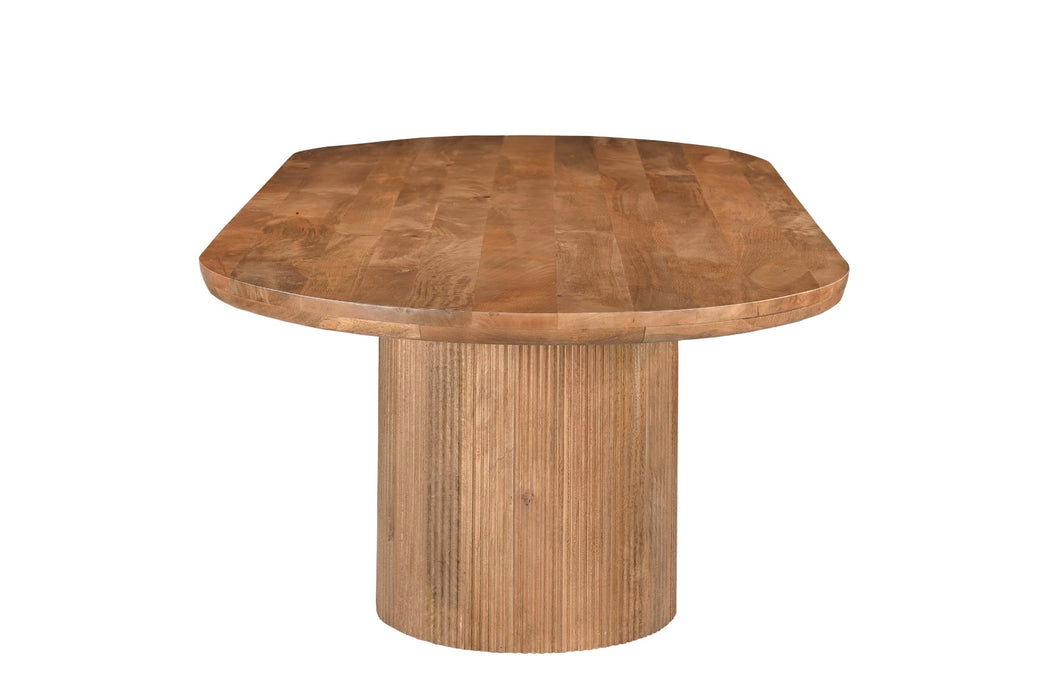 Eettafel Sevilla Mangohout Bruin 100x220 cm-Eettafels-Livingfurn