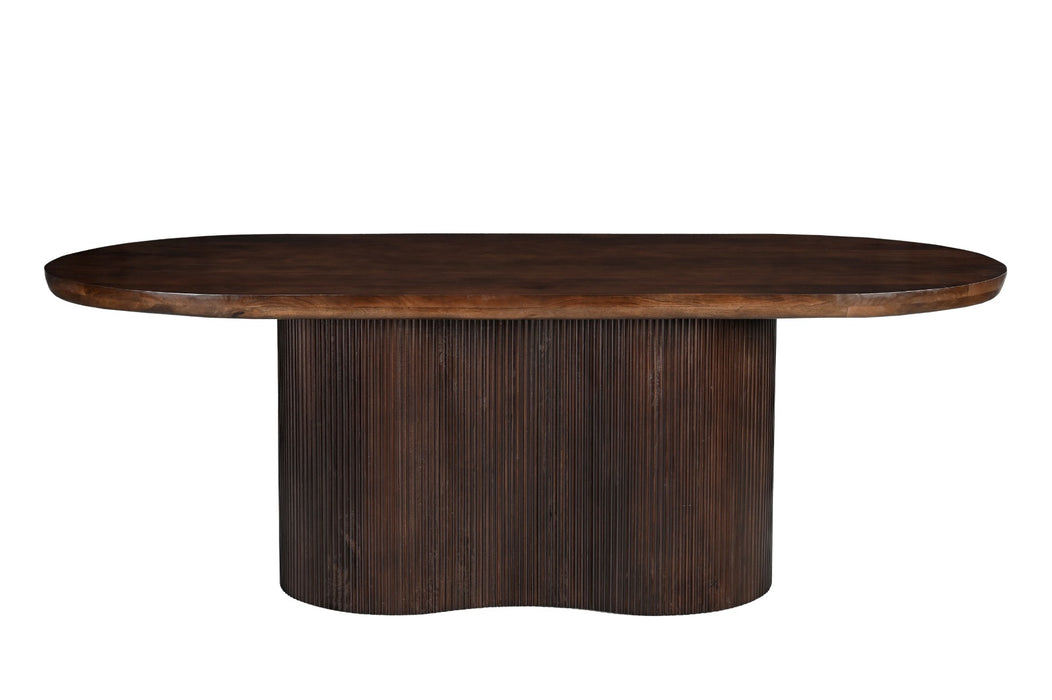 Eettafel Sevilla Mangohout Bruin 100x220 cm-Eettafels-Livingfurn