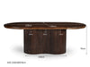 Eettafel Sevilla Mangohout Bruin 100x220 cm-Eettafels-Livingfurn