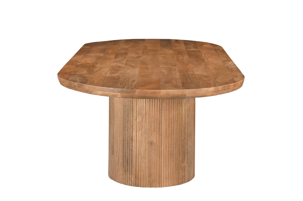 Eettafel Sevilla Mangohout Naturel hout 250x110 cm-Eettafels-Livingfurn