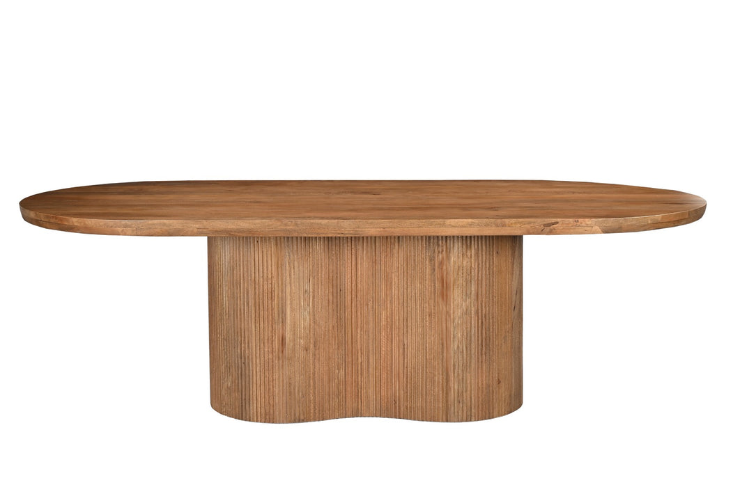 Eettafel Sevilla Mangohout Naturel hout 250x110 cm-Eettafels-Livingfurn