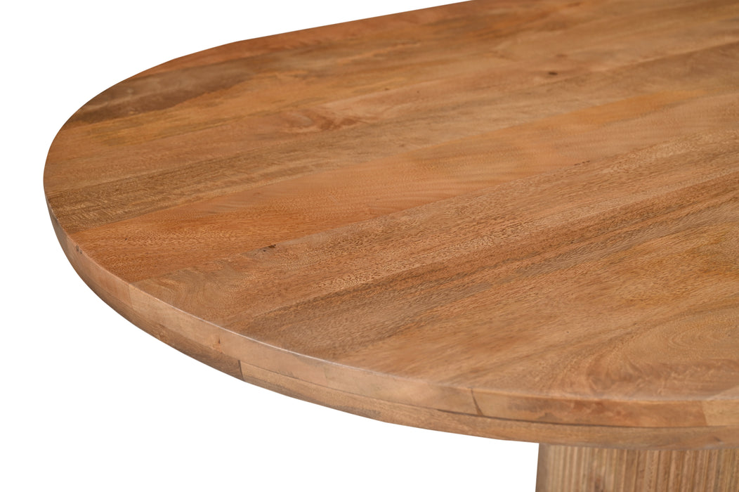 Eettafel Sevilla Mangohout Naturel hout 250x110 cm-Eettafels-Livingfurn