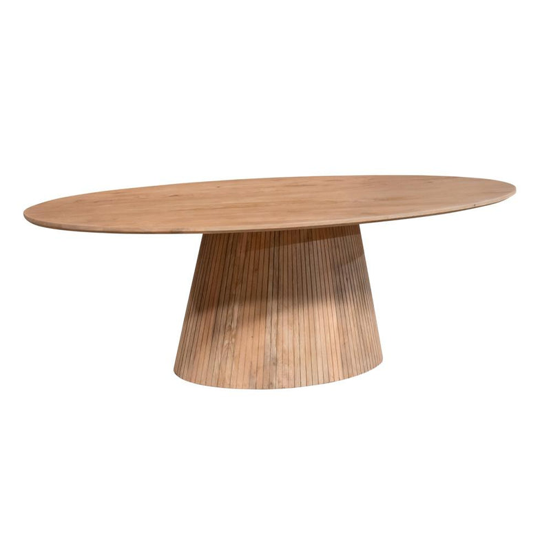 Eettafel Solana 210 cm Naturel Ovaal 210x110x76 cm-Eettafels-Starfurn
