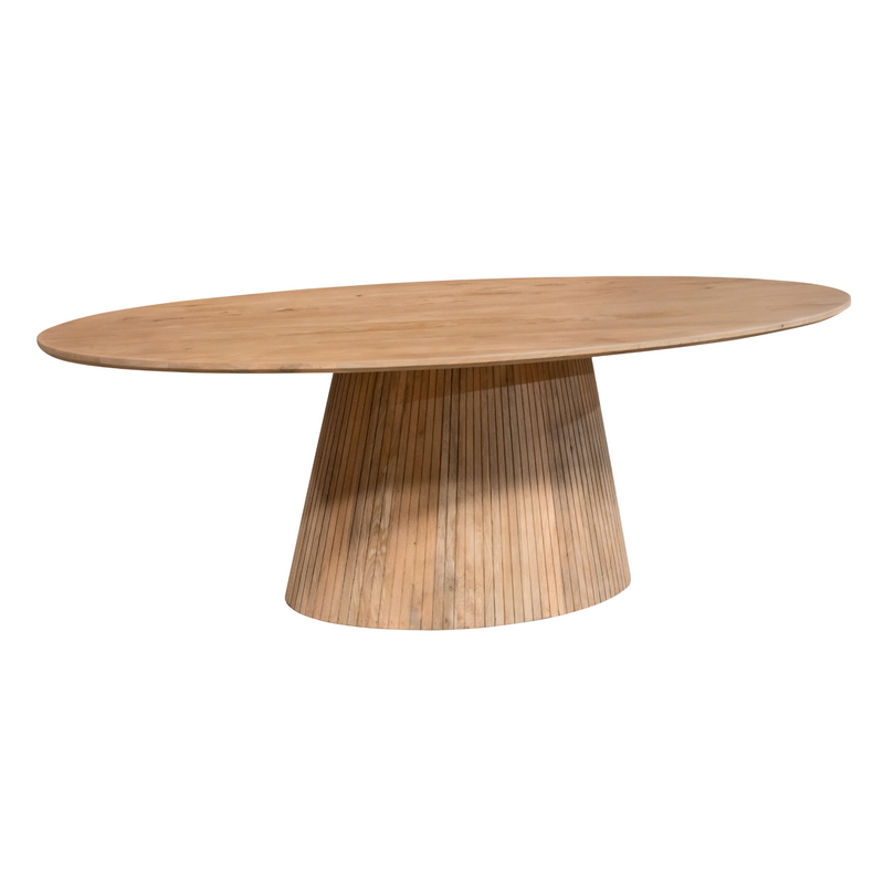Eettafel Solana 240 cm Naturel Ovaal 240x120x76 cm-Eettafels-Starfurn