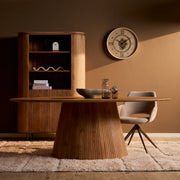 Eettafel Solana 240 cm Naturel Ovaal 240x120x76 cm-Eettafels-Starfurn