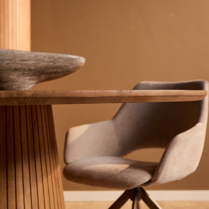 Eettafel Solana - 240 cm - Naturel - Ovaal-Eettafels-Starfurn