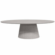 Eettafel Solana 240 cm Ovaal Taupe 240x120x76 cm-Eettafels-Starfurn