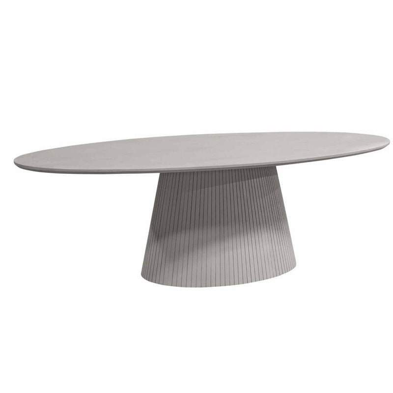 Eettafel Solana 240 cm Ovaal Taupe 240x120x76 cm-Eettafels-Starfurn