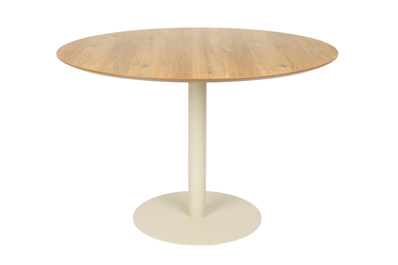 Eettafel Steven MDF Beige Ø110x74 cm-Eettafels-Creating Home