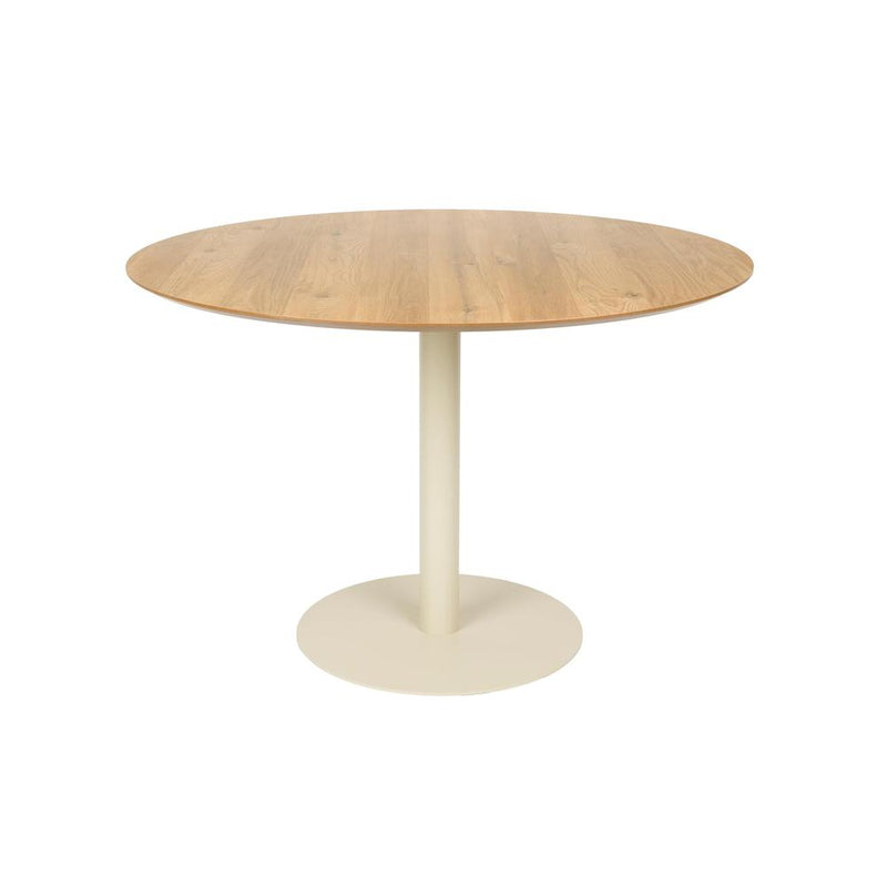 Eettafel Steven MDF Beige Ø110x74 cm-Eettafels-Creating Home