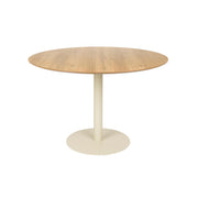 Eettafel Steven MDF Beige Ø110x74 cm-Eettafels-Creating Home