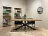 Eettafel Sturdy Spider Mangohout Naturel 200x100x76 cm-Eettafels-Livingfurn