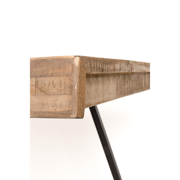 Eettafel Suri Teak Hout Naturel 160x78 cm-Eettafels-Creating Home