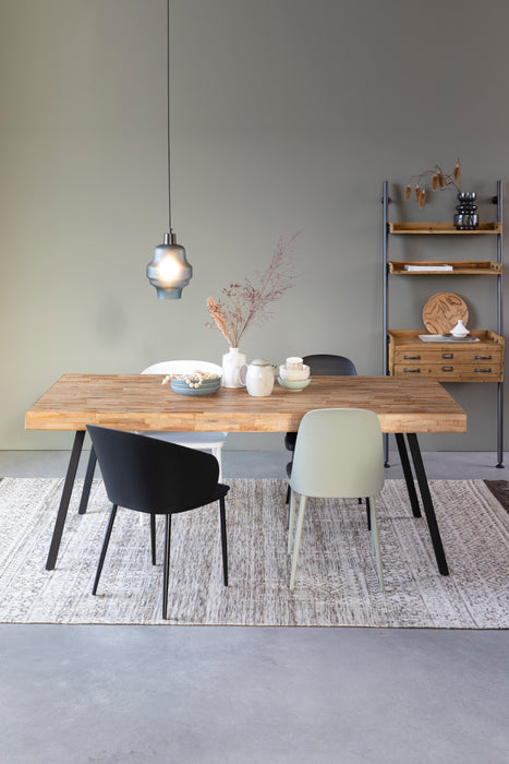Eettafel Suri Teak Hout Naturel 160x78 cm-Eettafels-Creating Home