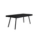 Eettafel Suri Teak Hout Zwart 160x78 cm-Eettafels-Creating Home