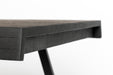 Eettafel Suri Teak Hout Zwart 160x78 cm-Eettafels-Creating Home