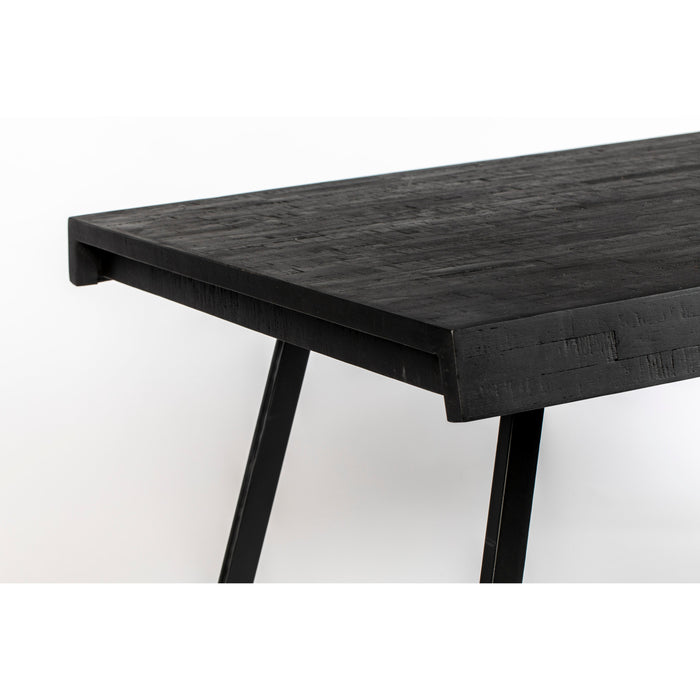 Eettafel Suri Teak Hout Zwart 160x78 cm-Eettafels-Creating Home