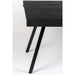 Eettafel Suri Teak Hout Zwart 180x90 cm-Eettafels-Creating Home