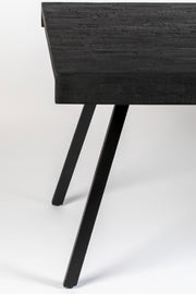 Eettafel Suri Teak Hout Zwart 180x90 cm-Eettafels-Creating Home
