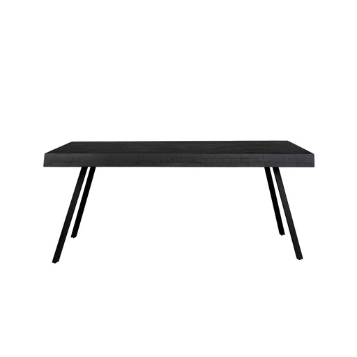Eettafel Suri Teak Hout Zwart 180x90 cm-Eettafels-Creating Home