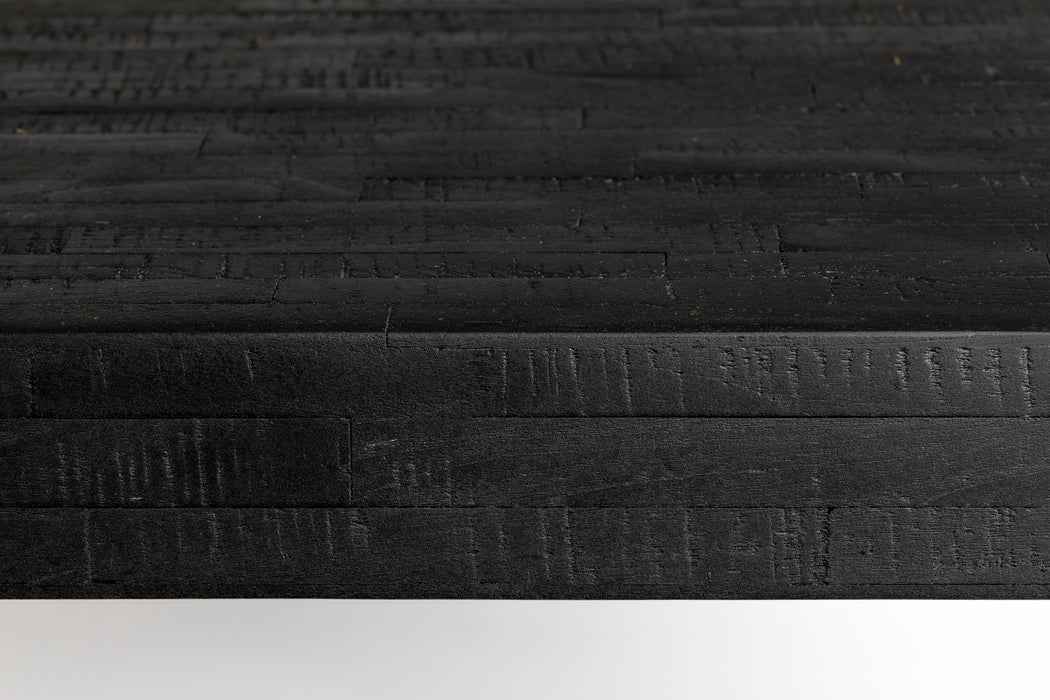 Eettafel Suri Teak Hout Zwart 200x90 cm-Eettafels-Creating Home