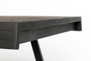 Eettafel Suri Teak Hout Zwart 200x90 cm-Eettafels-Creating Home