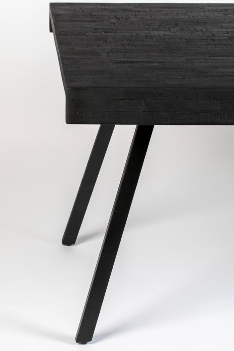 Eettafel Suri Teak Hout Zwart 220x100 cm-Eettafels-Creating Home