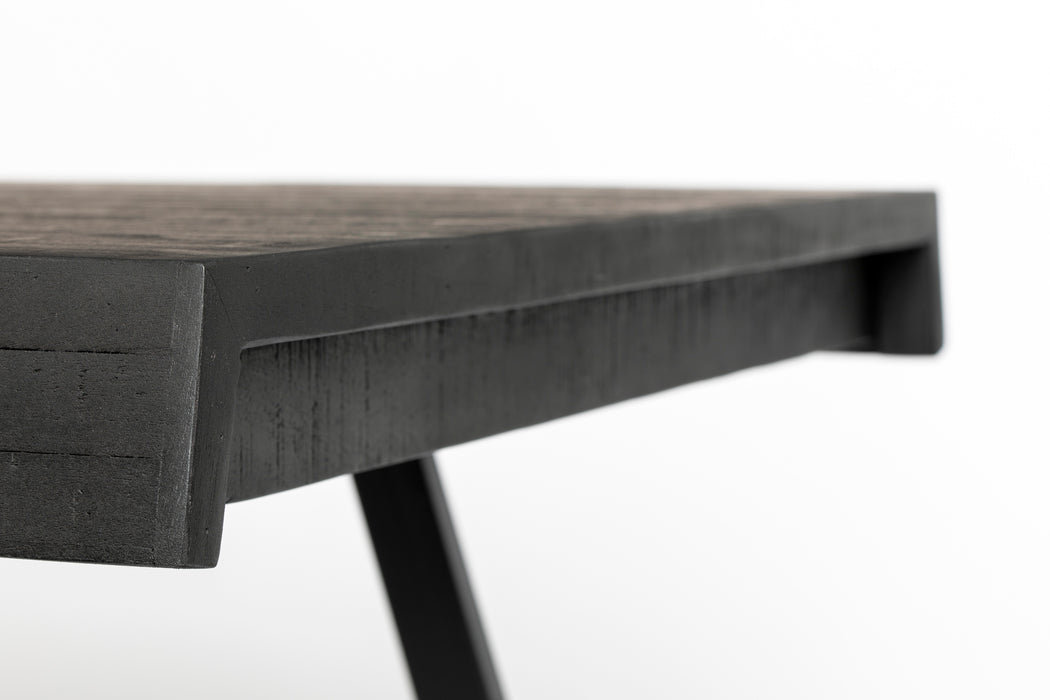 Eettafel Suri Teak Hout Zwart 220x100 cm-Eettafels-Creating Home