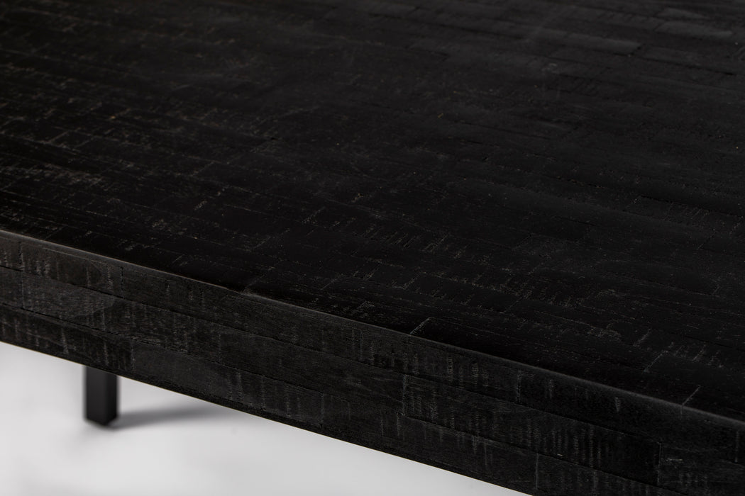 Eettafel Suri Teak Hout Zwart 220x100 cm-Eettafels-Creating Home