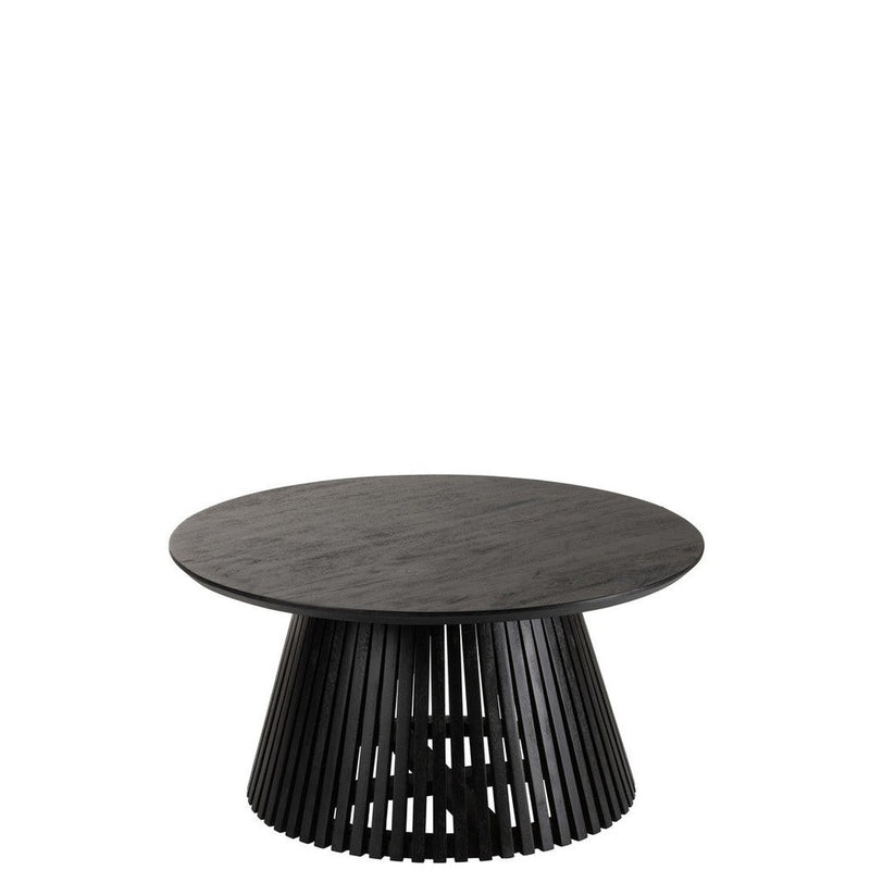 Eettafel Tafel Vincent Mangohout Zwart M 80x80x39.5 cm-Eettafels-J-Line