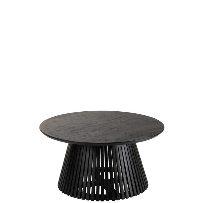 Eettafel Tafel Vincent Mangohout Zwart M 80x80x39.5 cm-Eettafels-J-Line
