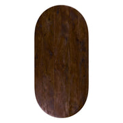 Eettafel Tafelblad Halve Cirkel Mangohout Espresso 240x1 18010038-Ovale tafelbladen-LABEL51