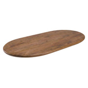 Eettafel Tafelblad Halve Cirkel Mangohout Nature Smooth 18094421-Ovale tafelbladen-LABEL51