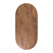 Eettafel Tafelblad Halve Cirkel Mangohout Nature Smooth 220x100-Ovale tafelbladen-LABEL51