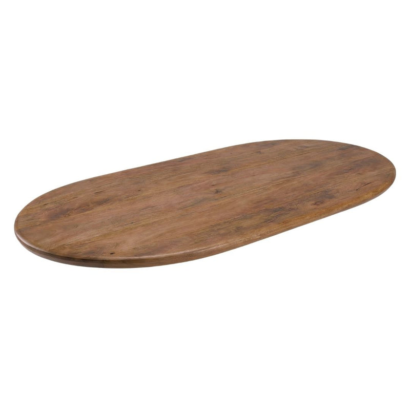 Eettafel Tafelblad Halve Cirkel Mangohout Nature smooth-Ovale tafelbladen-LABEL51