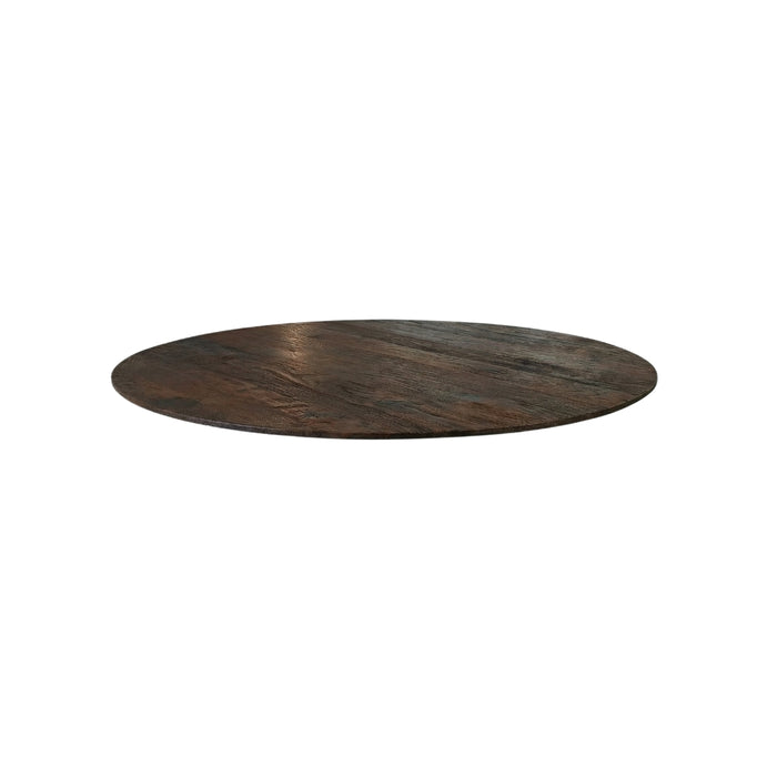 Eettafel Tafelblad Rond Mangohout Bruin-Eettafels-LABEL51