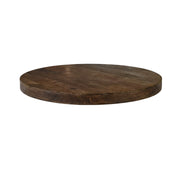 Eettafel Tafelblad Rond Mangohout Espresso 130x130-Ronde tafelbladen-LABEL51
