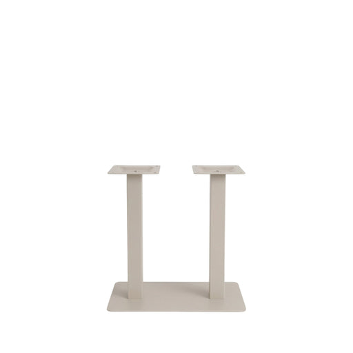 Eettafel Tafelpoot Dubbel Metaal Taupe 70x40x72 cm-Tafelpoten-LABEL51