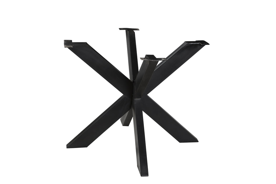 Eettafel Tafelpoot Spider Zwart 125 cm 125x125x72 cm-Tafelpoten-Livingfurn