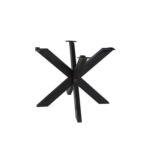 Eettafel Tafelpoot Spider Zwart 130 cm 130x130x75 cm-Tafelpoten-Livingfurn