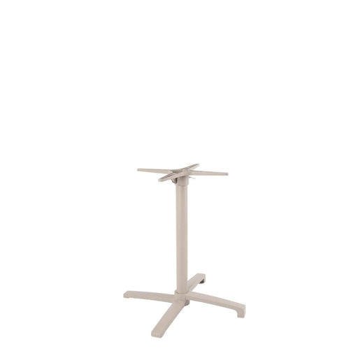 Eettafel Tafelpoot Vouwbaar Metaal Beige-Eettafels-LABEL51
