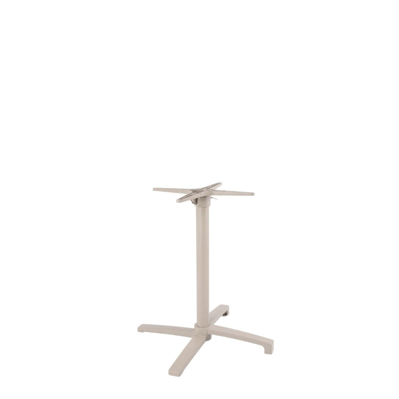 Eettafel Tafelpoot Vouwbaar Metaal Taupe 68x68x72 cm-Tafelpoten-LABEL51
