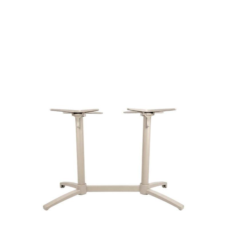 Eettafel Tafelpoot Vouwbaar Metaal Taupe-Tafelpoten-LABEL51