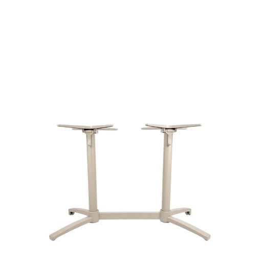 Eettafel Tafelpoot Vouwbaar Metaal Taupe-Tafelpoten-LABEL51