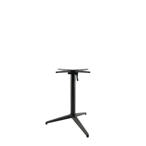Eettafel Tafelpoot Vouwbaar Metaal Zwart 64x64x72 cm-Tafelpoten-LABEL51