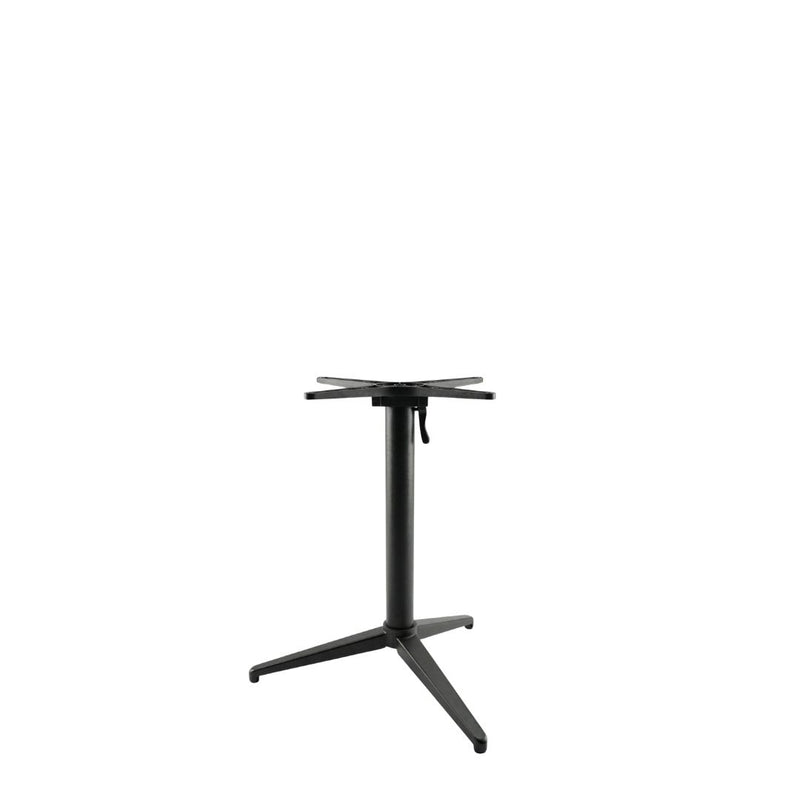 Eettafel Tafelpoot Vouwbaar Metaal Zwart 64x64x72 cm-Tafelpoten-LABEL51